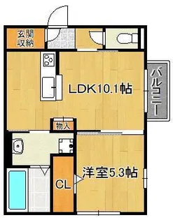 Moreplus砂津【3階】の間取り