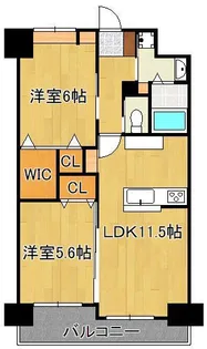 ベルステージ須賀町【2階】の間取り