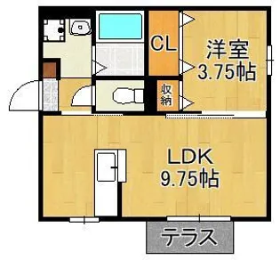 おおくぼの森 C棟【1階】の間取り