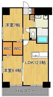 Grand Chariot三萩野【2階】の間取り