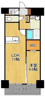 Grand Chariot三萩野【6階】の間取り