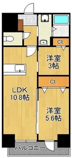 プレジデンス ざ京【10階】の間取り