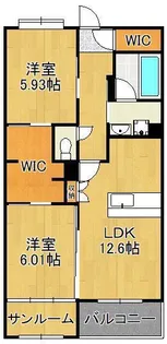 赤坂リプル【3階】の間取り