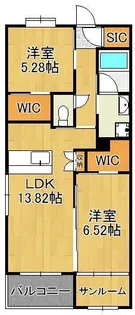 赤坂リプル【5階】の間取り