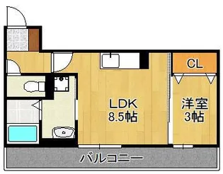 Polonia Matsubara B棟【3階】の間取り