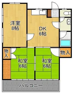 リビオン下富野 201【2階】の間取り