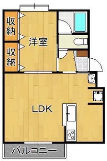 田の浦ハイツ【1階】の間取り