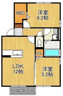 おおくぼの森 A棟【1階】の間取り