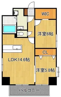 salice柳町Ⅱ【2階】の間取り