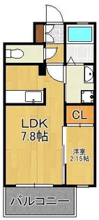 STUDIE 小倉離宮【9階】の間取り