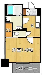 Studie 小倉離宮【7階】の間取り