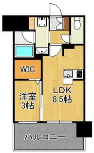 グランフォーレ小倉シティタワー【10階】の間取り