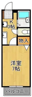 カンパーニュ出屋敷Ⅱ【2階】の間取り