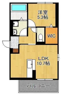 ルーブル下富野【1階】の間取り