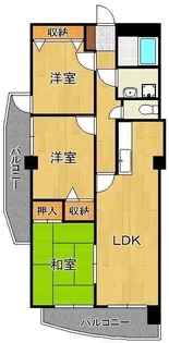 高田ツイン【3階】の間取り