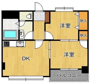 レジデンシャル門司港【3階】の間取り