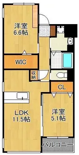Prestige del 西海岸【2階】の間取り