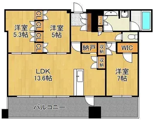 3LDKの間取り画像