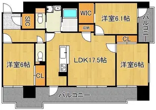 プリメイロ パッソ【8階】の間取り