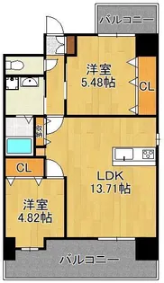 コートハウス ピノ【5階】の間取り