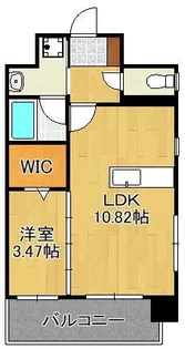 プレジデンス ザ 小倉【8階】の間取り