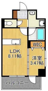 プレジデンス ザ 小倉【7階】の間取り