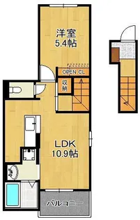 ポルタコスタⅡ A【2階】の間取り