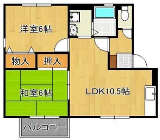 セジュール彩 D棟【2階】の間取り
