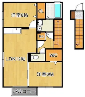 パークサイド吉志【2階】の間取り