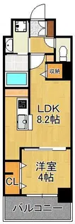 LEGEND紺屋町【4階】の間取り