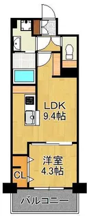 LEGEND紺屋町【6階】の間取り
