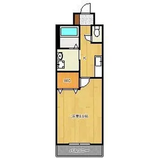 プランドール風の橋東【6階】の間取り