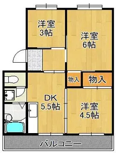 ヴィラナリー門司2棟【4階】の間取り