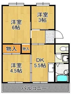 ヴィラナリー門司2棟【2階】の間取り