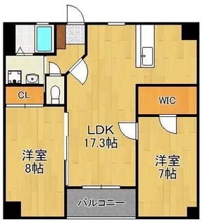 アヴニール吉志【4階】の間取り