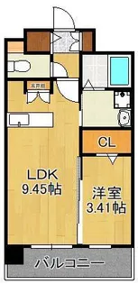 ALiSS堺町【9階】の間取り