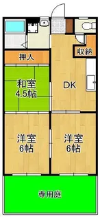 平原マンション【1階】の間取り