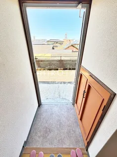 平原マンション【1階】の玄関