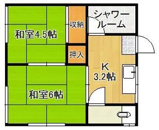 しらさぎ荘【2階】の間取り