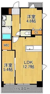 MDI Vista mare 門司駅前【6階】の間取り