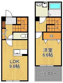LA VITA 門司【1階】の間取り