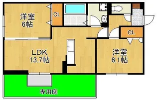 vivable palais【1階】の間取り