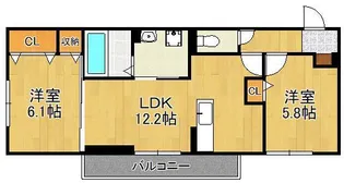 vivable palais【2階】の間取り