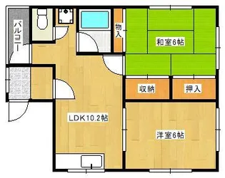 ハピネスやなぎ【3階】の間取り