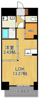 LEGEND鍛冶町【14階】の間取り