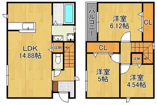 福岡県北九州市門司区寺内2丁目【一戸建】の間取り