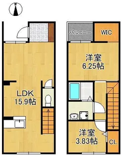 N-TERRACE黄金町【1階】の間取り