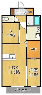 インクレイス門司【6階】の間取り