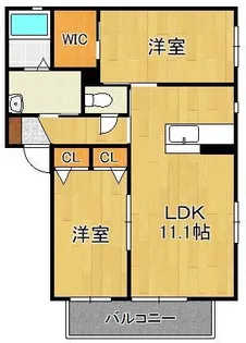 アリエス【2階】の間取り