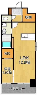 アクシオ北九州Ⅲ【6階】の間取り